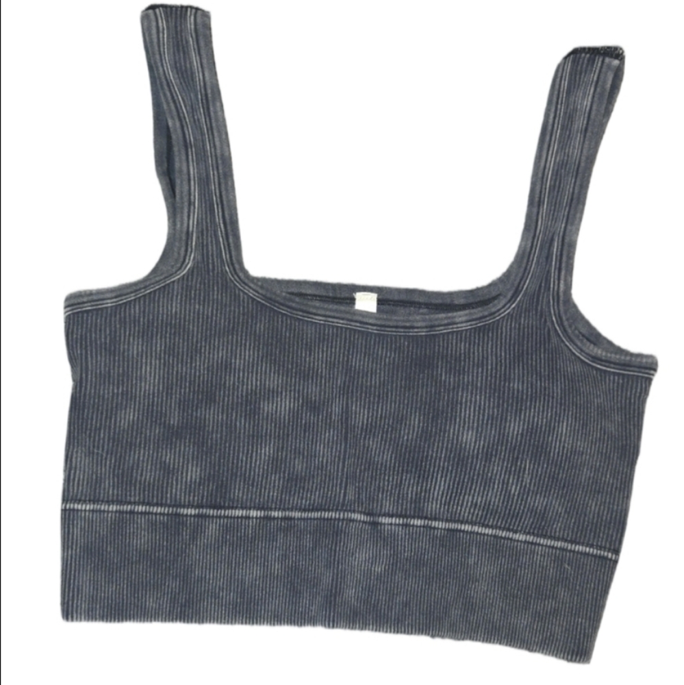 ​🖤 ZENANA Cropped Ribbed Square Neck Cropped Tank Top-Viral Boutique Style! 🖤